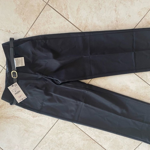 Zara black women's pants with belt new