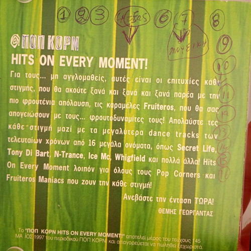Hits On Every Moment CD used, fruity music release