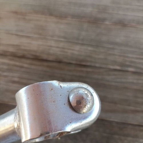Silver bicycle handlebar with stem like new