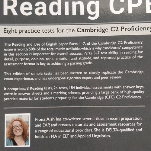 Reading CPE book, Cambridge C2 Proficiency practice tests