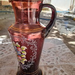 Collectible water pitcher set with 3 glasses, antique, like new