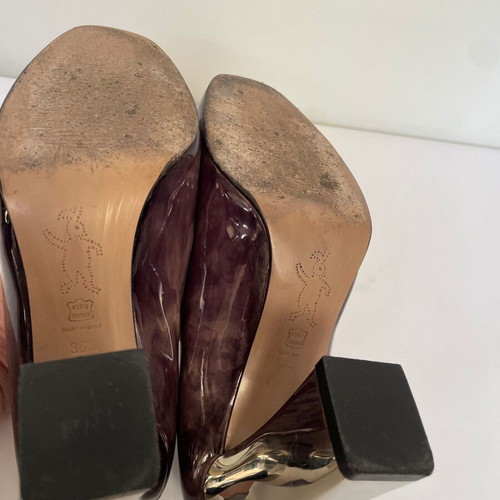 Marni leather heels like new, size 36.5, colorful