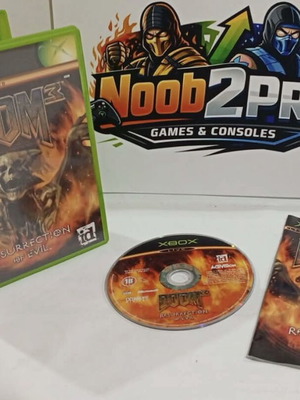 Doom 3 Resurrection of Evil Xbox Classic game used