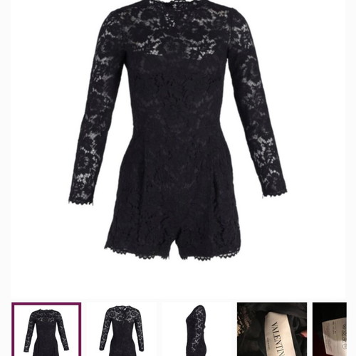 Valentino jumpsuit black like new, size M