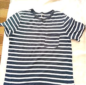 Παιδική αγορήστικη ασπρόμαυρη κοντομάνικη μπλούζα H&M για 14 χρόνων!!