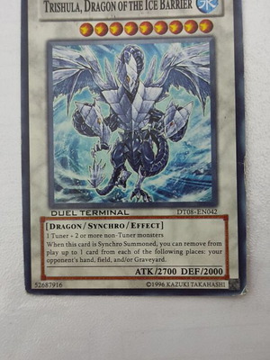 Yu-Gi-Oh! Trishula, Dragon of the Ice Barrier μεταχειρισμένη κάρτα