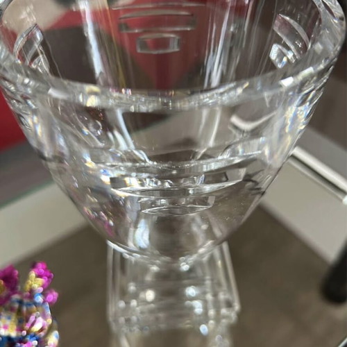 Crystal vase like new with original base