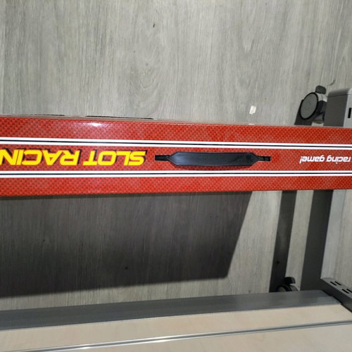 Slot racing track new with two cars in box case