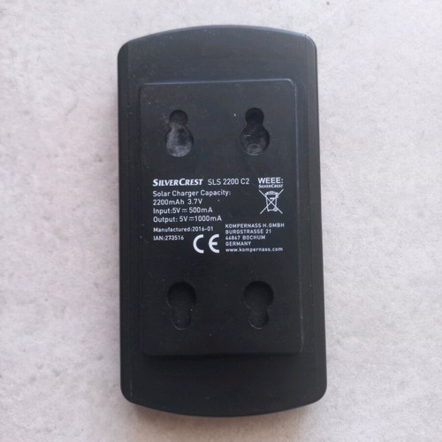 Solar charger power bank used