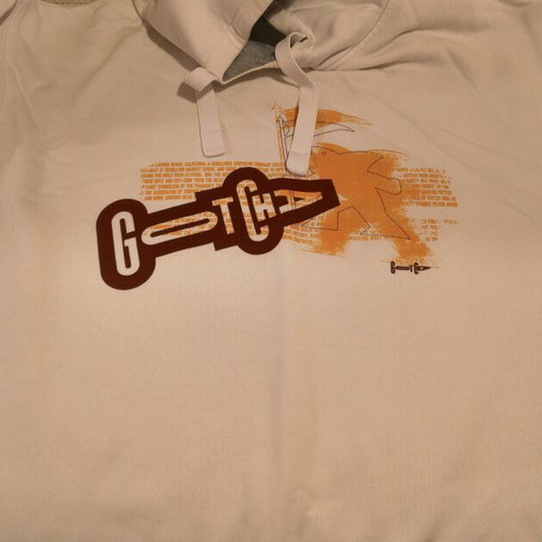 Gotcha hoodie used size M, white