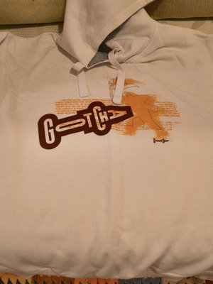 Gotcha hoodie used size M, white