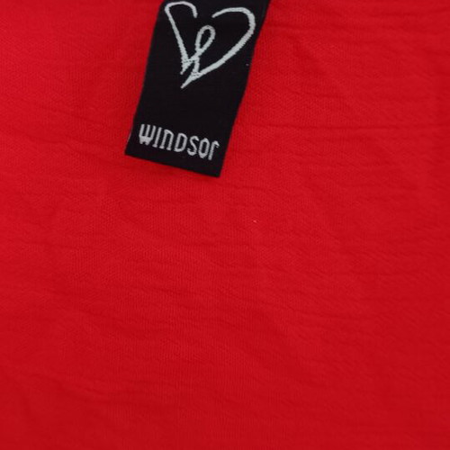 Windsor blouse like new, airy red wrap neckline