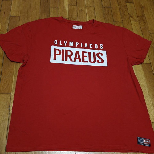 Authentic Olympiacos BC XXL T-shirt with minor print wear