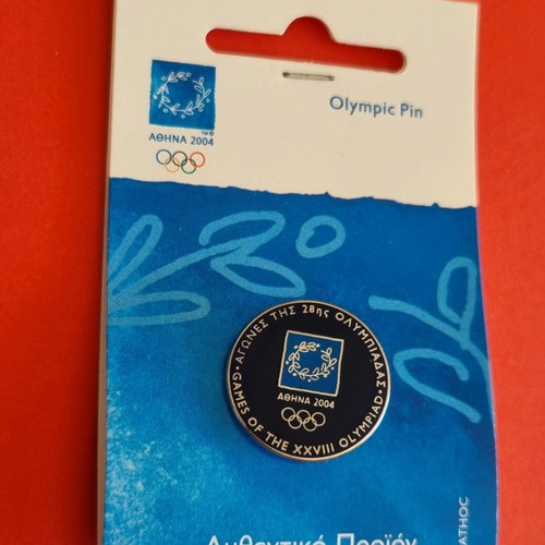 Olympic pin set Athens 2004 used, 8 pieces