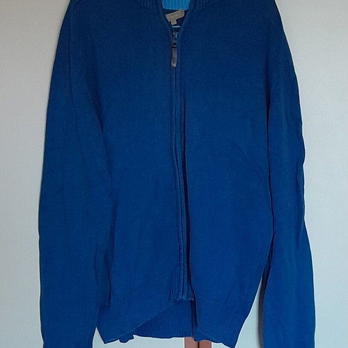 Apollon cardigan and sweater like new, size L, blue multicolor