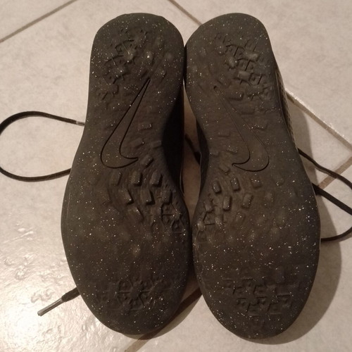 Nike football shoes used, size 37, black and silver