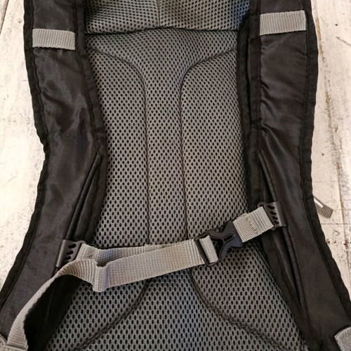 Backpack like new, black, with reinforcement and two fastenings