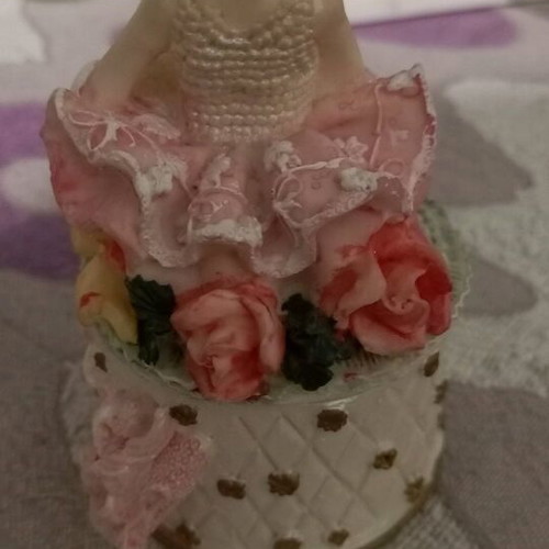 Decorative plaster ballerinas new, set of 4 pieces