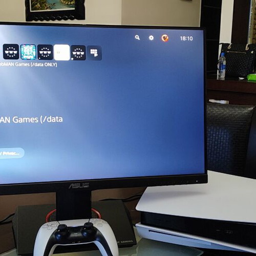 PS5 Phat Disc 1TB console, firmware 6.02, Linux support