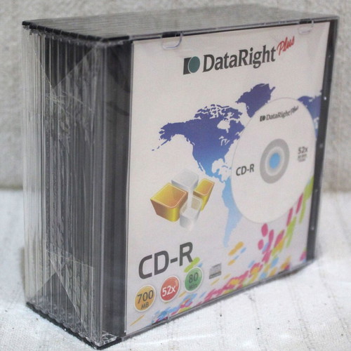 Blank 700 MB CDs in slim cases, pack of 10, new