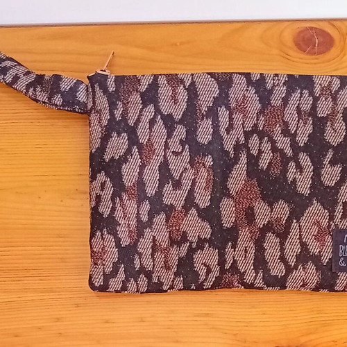 Leo Terracotta Pouch by Bleecker & Love like new, animal print