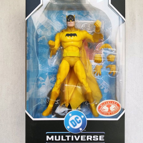 Batman Yellow Suit DC Multiverse McFarlane Toys Platinum Chase Edition new