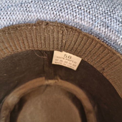 Unisex MG Hellas fedora hat size 58, black and blue, like new
