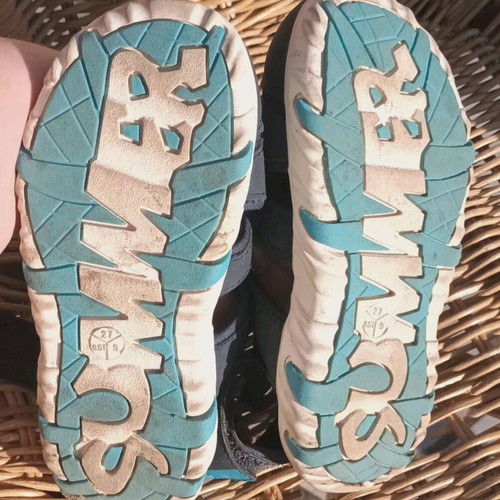 Lupilu summer shoe for boys No 27 like new, blue sandals