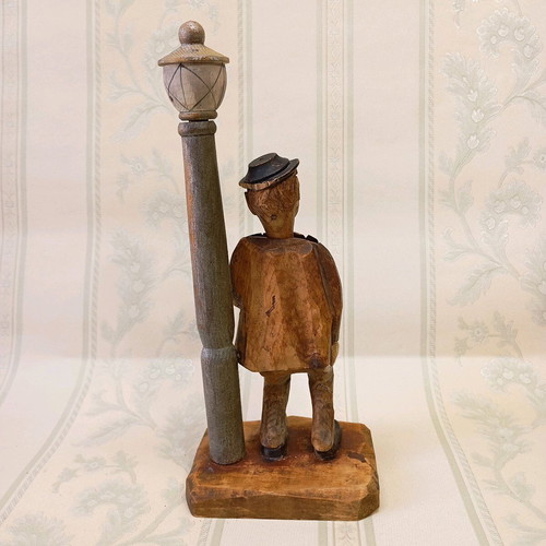 Rare ANRI wooden carved bottle opener used