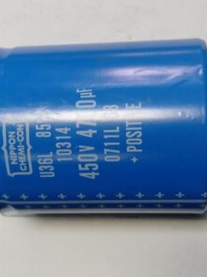 Nippon Chemi-Con U36L πυκνωτής 450V 4700µF μεταχειρισμένος, πακέτο 10