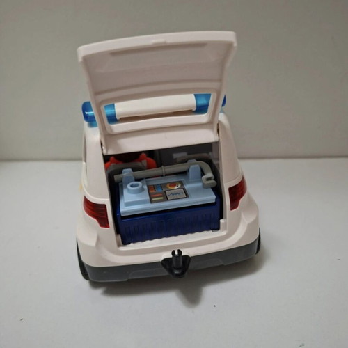 Playmobil Hospital Emergency Helicopter and City Action Emergency Vehicle like new
