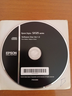 Epson Stylus SX125 Series Software Disc Vol.1.0 like new