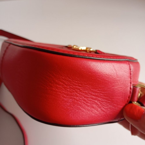 Ralph Lauren leather crossbody bag new, dark red