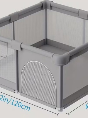 Baby playpen like new with protective safety barrier