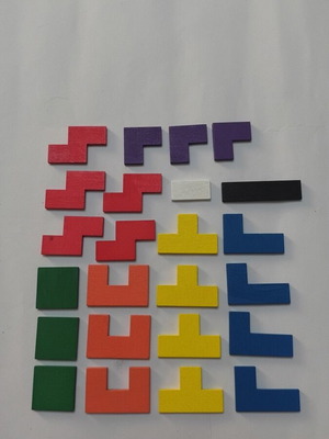Wooden Tetris game like new