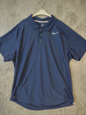 Nike Tennis Dri-FIT ανδρική πόλο μπλούζα XL σαν καινούργια, σκούρο μπλε