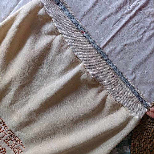 Cozy sweatshirt with Pumpkin Spice Latte logo beige like new size M