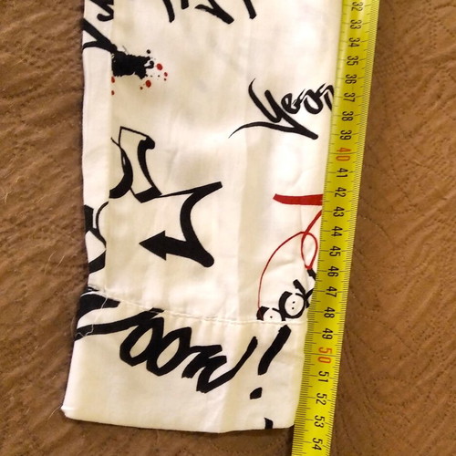 Stradivarius shirt with graffiti print, black and white