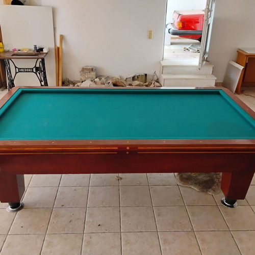 French billiard table used, classic carambole game