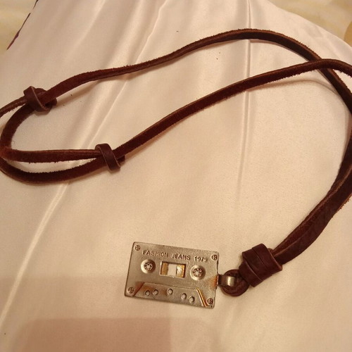 Unisex necklaces new with leather straps, set of 2
