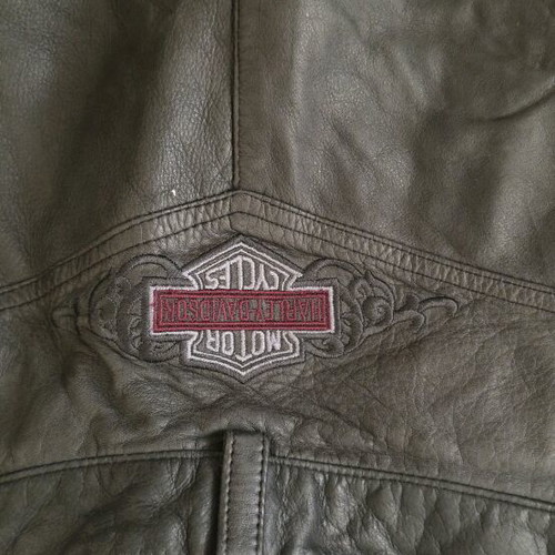 Harley Davidson vintage leather shorts used, size M, black
