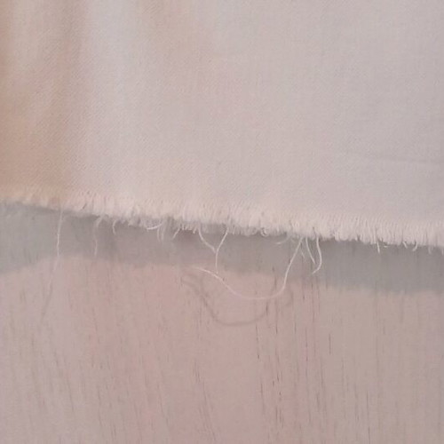 Zara crop marine white denim pants size 40 used with distressed detail