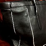  Chloe μαύρη δερμάτινη τσάντα
