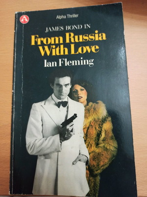 From Russia With Love book used, English, James Bond thriller by Ian Fleming