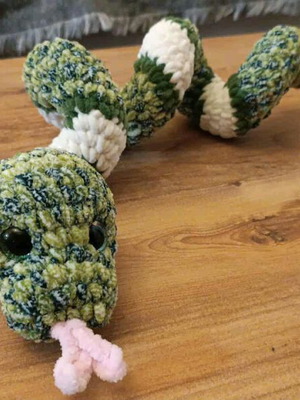 Χειροποίητο πλεκτό φιδάκι amigurumi καινούργιο