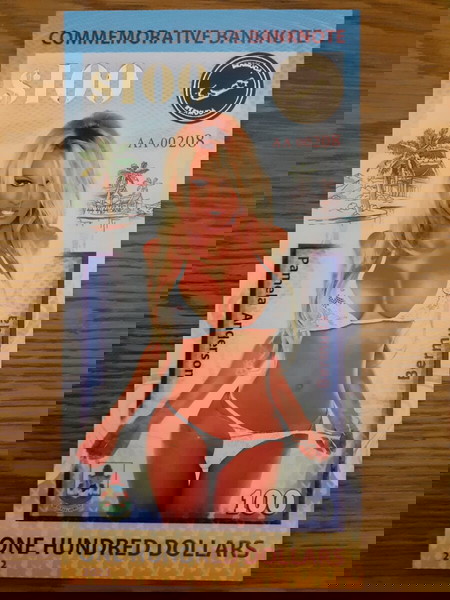 ΒΕΡΜΟΥΔΕΣ 100 ΔΟΛΛΑΡΙΑ - BERMUDA 100 DOLLARS -''PAMELA ANDERSON'' COMMEMORATIVE BANKNOTE (2022) UNC