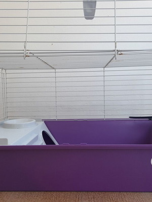 Cage for small animals like new, 40x70 cm, with balcony accessory