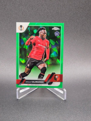 2022 Topps Chrome Sapphire Uefa Ucc Arnaud Kalimuendo Green #195 Rookie RC used