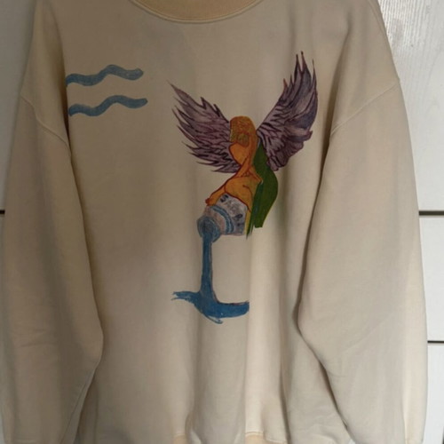 Aquarius Sabbi Australia sweatshirt like new, size M, beige, 100% cotton