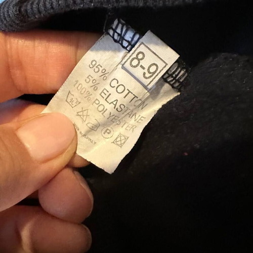 Children's sweatpants used, size 8–9 years, black